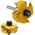 thumbnail image 2 of Bestgle 1/4 Inch Shank Slot Cutter Router Bits Adjustable 3 Wing Slotting Cutter Router Bit Set with 6 Different Cutting Lengths 5/64", 3/32", 1/8",, 2 of 7