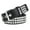 Black, variant on Punk Style Studded Belt Square Rivets Adjustable Straps Rock Waistband Women Gothic Scene Accessories