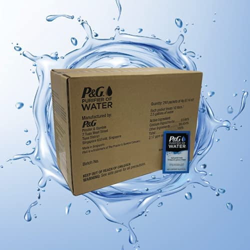 P&G Purifier of Water Portable Water Purifier Packets (Box of 240