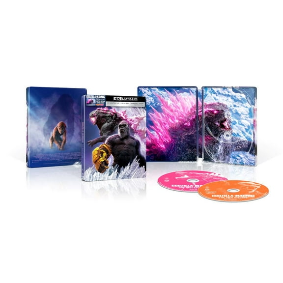 Godzilla X Kong: The New Empire (Steelbook) (Walmart Exclusive) (4K Ultra HD   Blu-ray   Digital Copy), Warner Bros., Action & Adventure