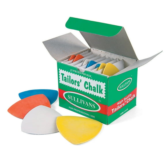 Tailors Chalk 12pc Set, Assorted Colors - Sullivans