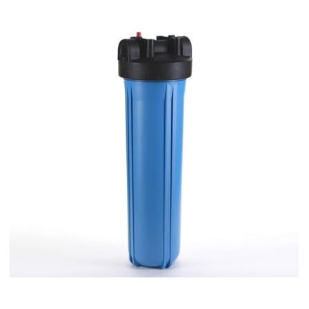 20" Water Filter Housing - 4.5" Big Blue - 1.5" Ports - HF45 Series - NSF Certified for Whole House, Well Water, RO Systems