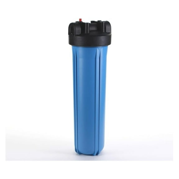 20" Water Filter Housing - 4.5" Big Blue - 1.5" Ports - HF45 Series - NSF Certified for Whole House, Well Water, RO Systems