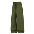 thumbnail image 2 of Moocorvic Men's Wide Leg Baggy Sweatpants, Elastic Drawstring Waist, Relaxed Fit Casual Sweat Pants for Streetwear Lounge Daily Gym Hangout Wear, 2 of 7
