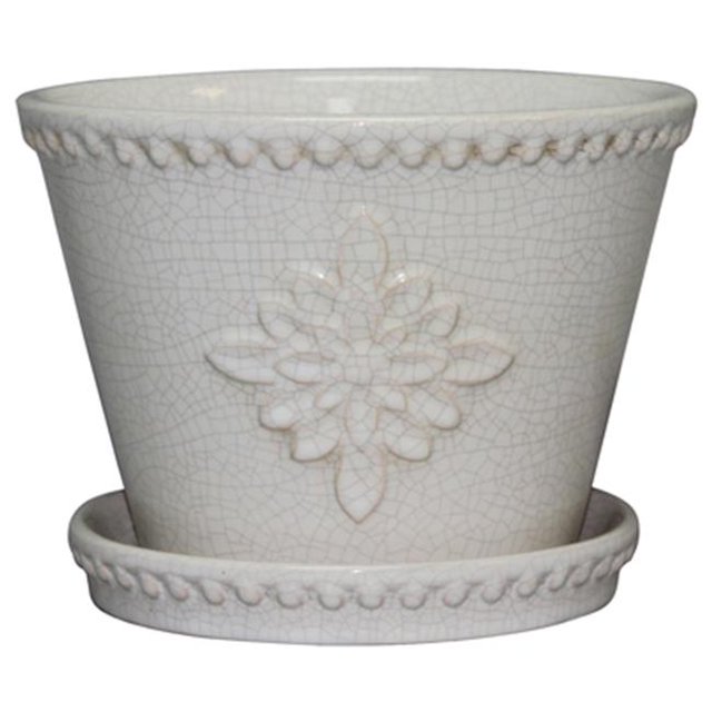 Att Southern 212321 Jardinière Lorna 12 Po., Blanc
