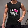 thumbnail image 2 of Big Sister Men'S Muscle T-Shirt, Sleeveless, Muscle Tank Tee Top S, 2 of 7