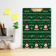 thumbnail image 2 of FORMRS Acrylic Clipboard with Low Profile Clip Standard A4 Letter Size, 12.5" x 9", Green Christmas Trees, 2 of 8