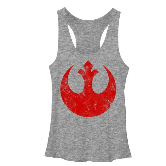 Women's Star Wars Alliance Emblem  Racerback Tank Top Gray Heather Medium