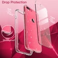 thumbnail image 6 of JETech Glitter Case for iPhone 8 Plus/7 Plus, 5.5-Inch, Bling Sparkle Shockproof Phone Bumper Cover, Cute Sparkly for Women and Girls (Clear), 6 of 7