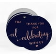 thumbnail image 2 of Inkdotpot Thank You Celebrating With Us Bridal Shower-Baby Shower-Retirement-Wedding-Birthday Bottle Tag Real Rose Gold Foil Favor Hang Tags Pack Of 100, 2 of 6