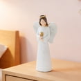 thumbnail image 7 of Sympathy & Comfort White Praying Angel Figurine, Art Statue Home Decor Ornament, Condolence & Memorial Gift, 7 of 7