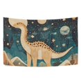 thumbnail image 6 of Yayeee Tapestry Wall Hanging for Bedroom 80 x 60" Home Decoration for Living Room, Dinosaur at Night, 6 of 7