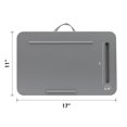 thumbnail image 4 of LAPGEAR Sidekick - computadora de regazo con reborde del dispositivo y soporte para tel&eacute;fono, color gris, se adapta a port&aacute;tiles de hasta 15.6 pulgadas, estilo No. 44215, 4 of 6