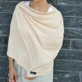 thumbnail image 2 of Simka Rose | 6-in-1 Baby Nursing Cover & Car Seat Canopy | Breathable, Washable & Stretchy | For Infant Boy, Girl or Gift | 36” x 40” | Natural, 2 of 3