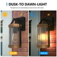 thumbnail image 4 of GEYANG Dusk to Dawn Outdoor Wall Light Fixtures Photocell Sensor Exterior Lantern Sconce Lighting Waterproof Outside Wall Mount Lamp for House Patio Garage Entryway Doorway(Bulb not Include), 4 of 7