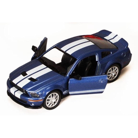 2007 Shelby GT500, Blue - Kinsmart 5310D - 1/38 scale Diecast Model Toy Car (Brand New, but NOT IN BOX)