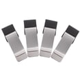 thumbnail image 3 of 4pcs Metal File Clips Notes Clips Students Paper File Folder Stationary Leather Pen Clip, 3 of 8