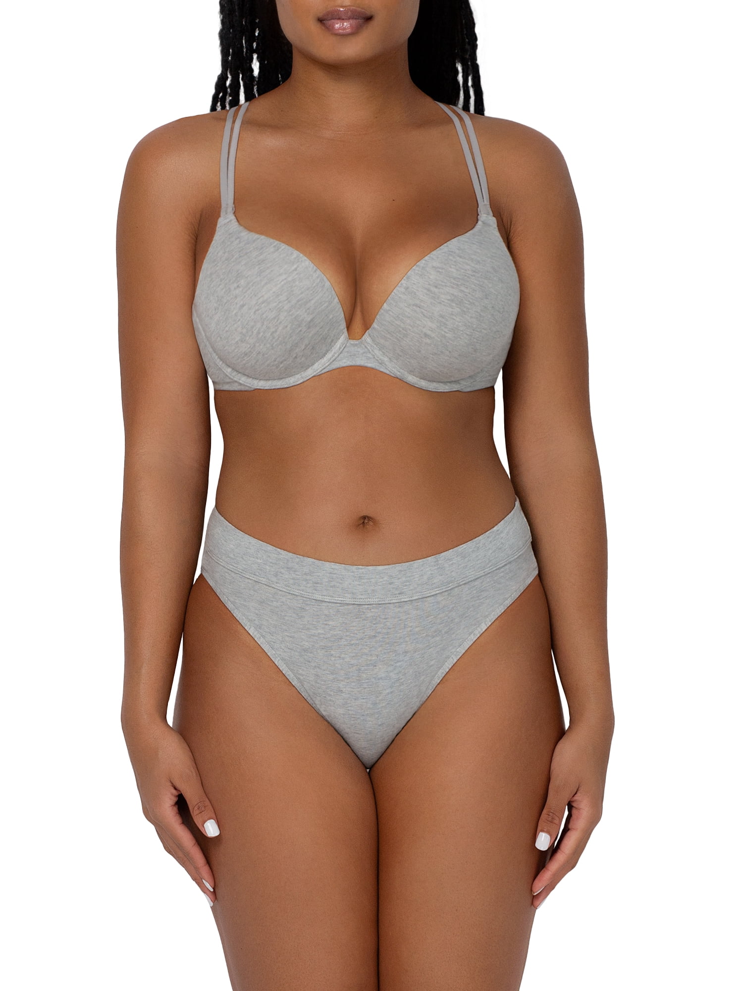 Smart & Sexy Women's Comfort Cotton High-Waisted Brief Panty, 2-Pack, Style-SA1412