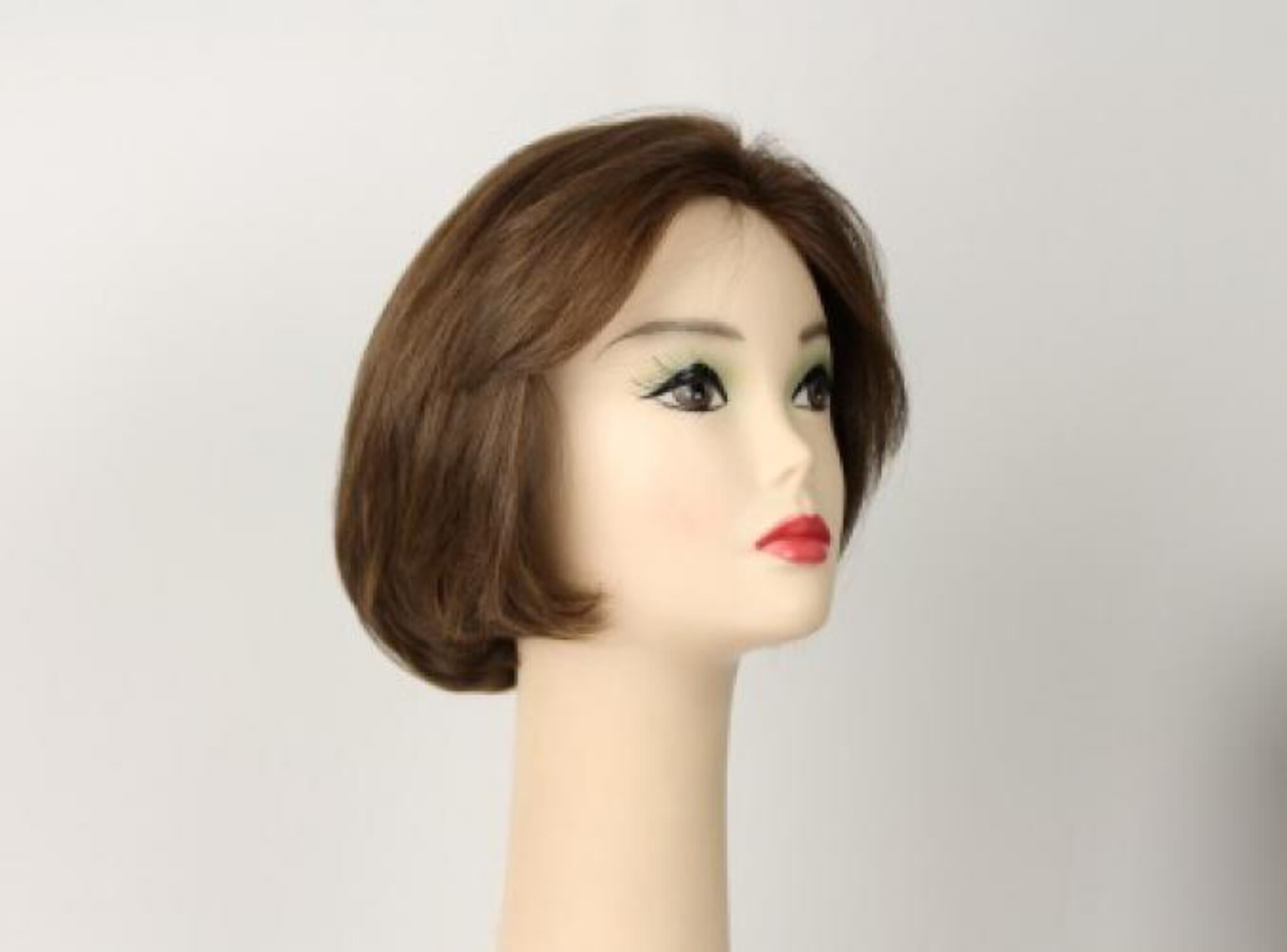 European Human Hair Freeda Wig Brown With Blonde Highlights Dorothy Size Medium