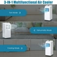 thumbnail image 3 of Costway Ashrae 8000 BTU Portable Air Conditioner & Dehumidifier Function Remote W/ Window Kit, 3 of 11