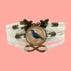 thumbnail image 3 of Pulseras para mujer, regalos para mujer, pulsera tejida con gemas de pájaro, pulsera multicapa con símbolo infinito para mujer, 3 of 3