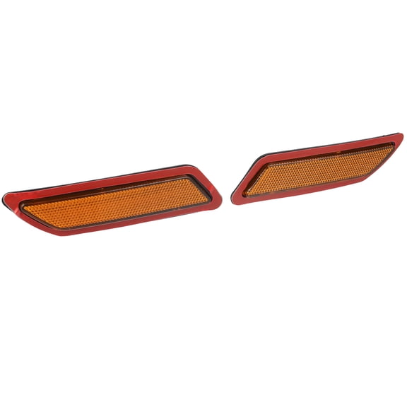 Pair Front Bumper Reflector Side Marker 63147274521 63147274522 for BMW F30 F31 3-Series 2013-2015 Yellow