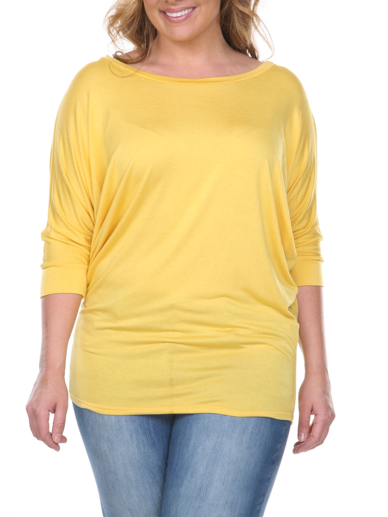 white mark plus size tops