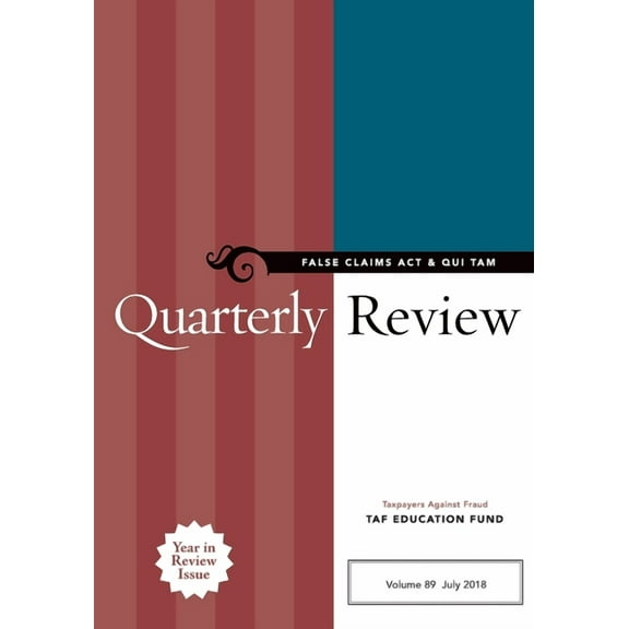 False Claims Act & Qui Tam Quarterly Review (Paperback)