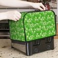 thumbnail image 7 of Xecao Green Cucumber Print 2 Slice Toaster Cover with Pockets, Small Appliance Cover, Dust and Fingerprint Protection, Machine Washable, 7 of 7