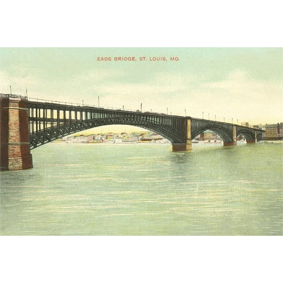 Art.com Eads Bridge, St. Louis, Missouri Art Print, 24" x 16"