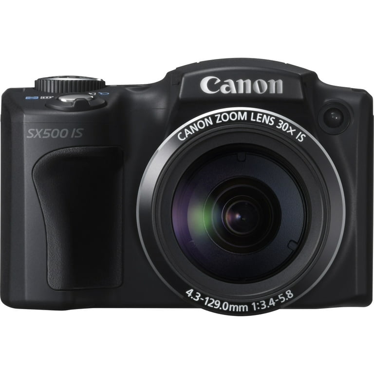 Canon PowerShot SX500 IS Digital Camera - Black (16.0 MP, 30x Optical Zoom)  3.0 inch LCD
