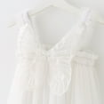 thumbnail image 5 of naisibaby Toddler Kids Baby Girls Cute Summer Mesh Dress, Elegant Wing Suspenders Dress Skirt White 4-5T, 5 of 6
