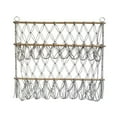 thumbnail image 3 of Hamaca de macramé suave para colgar juguetes de peluche, organizador de red para animales de peluche, hamaca colgante de mano gris, 3 of 9
