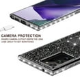thumbnail image 5 of Cute Glitter Phone Case Kickstand for Samsung Galaxy Note 20 Case,Clear Bling Diamond Bumper Ring Stand Girls Women for Galaxy Note 20 5G - Black, 5 of 5