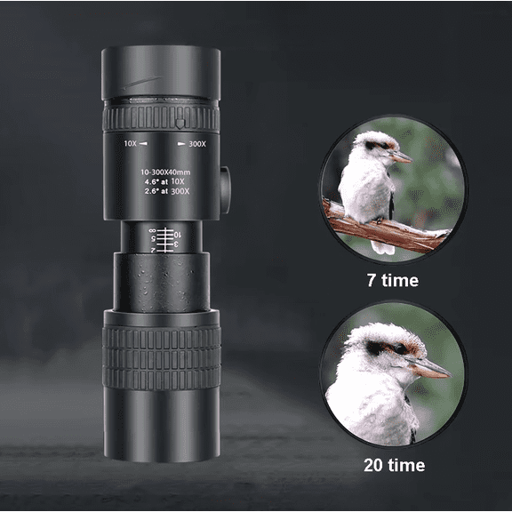 10-300x40 Zoom Powerful Binoculars Long Range Professional Monocular Telescope HD High Quality BAK4-Prisms Portable for Hunting