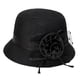thumbnail image 3 of Sombrero de copa para mujer, sombrero de pescador para mujer, sombrero de protección solar para accesorios de fotos de vacaciones Negro, 3 of 7