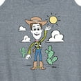 thumbnail image 3 of Toy Story - Woody Pastel - Women's Racerback Tank Top, 3 of 5
