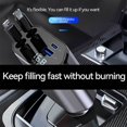 thumbnail image 4 of Riforla 120W Fast Charging Retractable Car Charger High Speed Power for All Devices Compact & Portable Car charger USB Black, 4 of 8