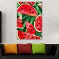 thumbnail image 5 of OWNSERIES Home Decor Red Watermelon Pattern Canvas Wall Art Paintings for Living Room - Canvas Framed Print Wall Artworks Ship From US Warehouse, 5 of 5