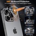 thumbnail image 3 of REJODA-3 Pack Screen Protector for iPhone 15 Plus with 3 Pack Camera Lens Tempered Glass Protector, 6.7 Inch HD Clear 9H Hardness Full Coverage, Scratch Resistent, Easy Installation, Bubbles Free, 3 of 4