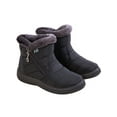 SIMANLAN Women Winter Snow Boots Arch Support Outdoor Warm Ankle Booties Zipper Waterproof Shoes
