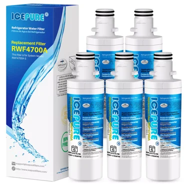 Water Filter Cartridge Icepure Fit For lfxs26973d lmxs28626s lfxs26596s  (5PACK )