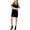 Black, variant on Sanctuary Clothing Womens Velvet Cold-Shoulder Shift Dress, Black, X-Large
