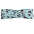 thumbnail image 1 of Vintage Floral Headband, Monochrome Watercolor Wildflowers Poppies Daisies Cornflowers, Elastic and Soft Women's Bandana for Sports and Everyday Use, Grey Red Coconut, by Ambesonne, 1 of 3