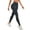 Black, variant on Women's High Waisted Yoga Pants Ribbed Seamless Leggings for Workout Comfortable Stretchy Full Length Activewear