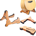 thumbnail image 3 of Support de Guitare en Bambou avec Protection Douce en EVA - Pliable, Sans Assemblage Requis, Solution de Rangement Portable pour Guitares Acoustiques, Électriques, Classiques, Basses et Ukulélé - Robuste et Durable, 3 of 6