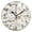 Black/Black(Hour Hand), variant on BZSMCE Decorative Wall Clock Size:25cm Star Swirl Design Pattern