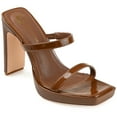 thumbnail image 1 of Journee Collection Womens Naivee Tru Comfort Foam Open Square Toe Platform Heel Sandals, 1 of 6