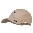 thumbnail image 2 of Mini Eggplant Embroidered Unstructed Cap - Khaki OSFM, 2 of 5