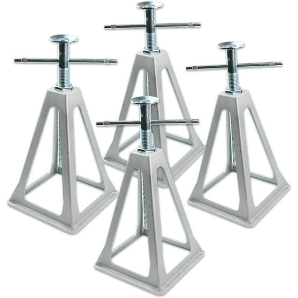 Stanz (TM) 4PCS RV Trailer Camper Aluminum 6,000 lbs 17” Extends Stabilizer Stacker Jack Stand